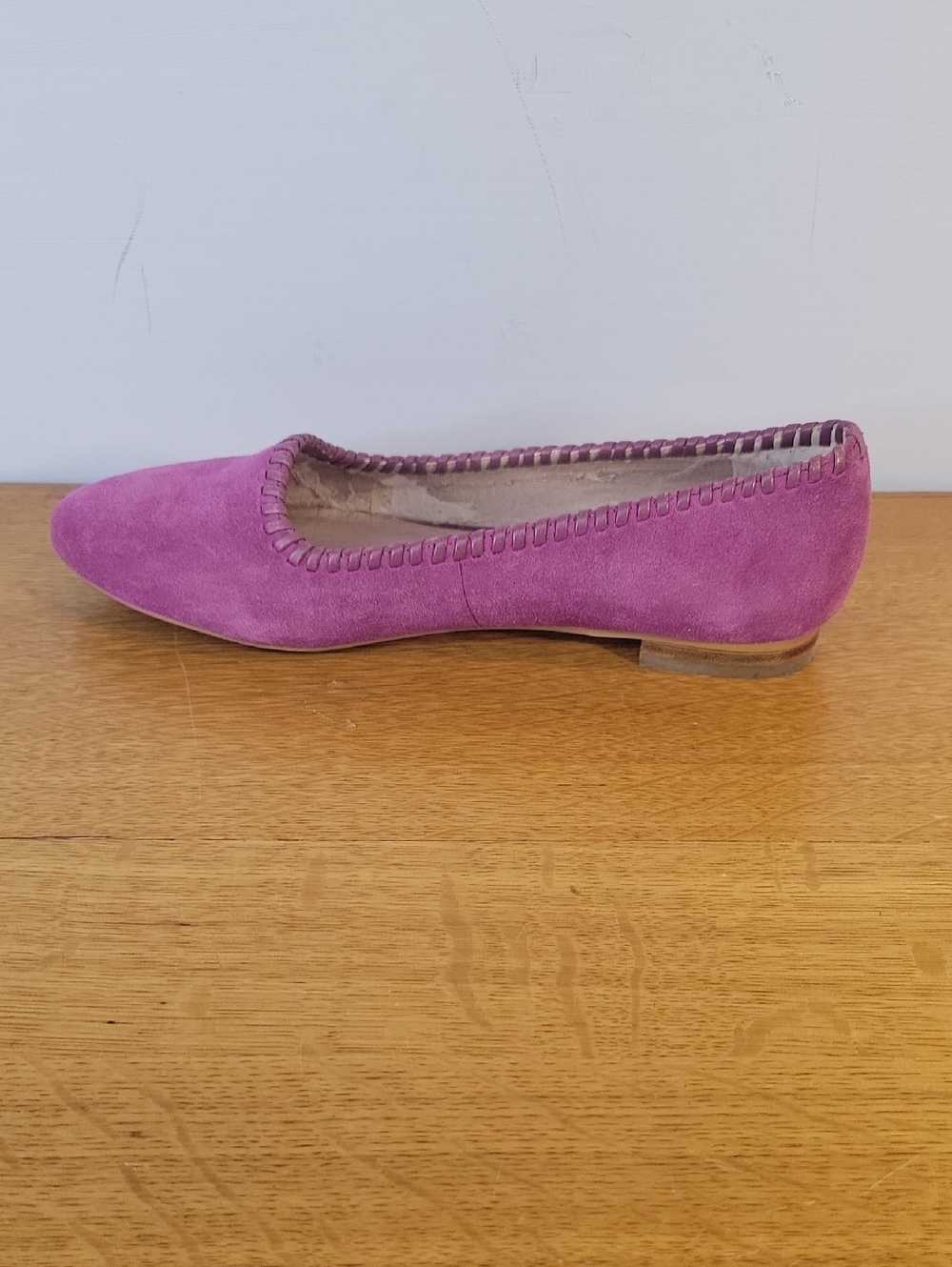 Lands' End Purple Suede Whipstitch Flats Womens Size 6½B - Picture 7 of 16